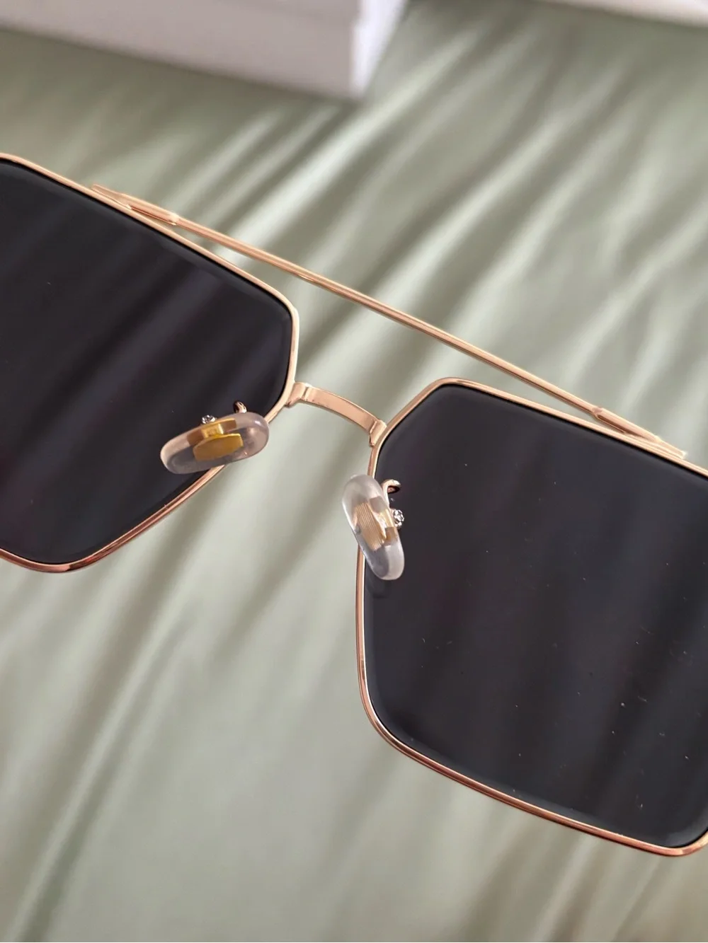 Cartier Gold Men's Sunglasses with Dark Black Lenses